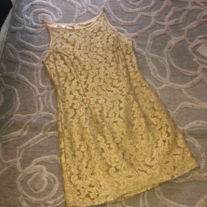 🌷JESSICA MCCLINTOCK GUNNE SAX🌷Gold lace dress